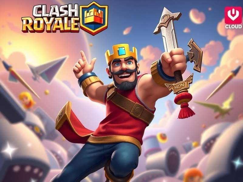 Clash Royale Cloud Architecture Diagram showing data flow between players, servers, and APIs