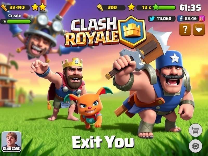 Clash Royale Mod APK gameplay showing unlimited resources interface