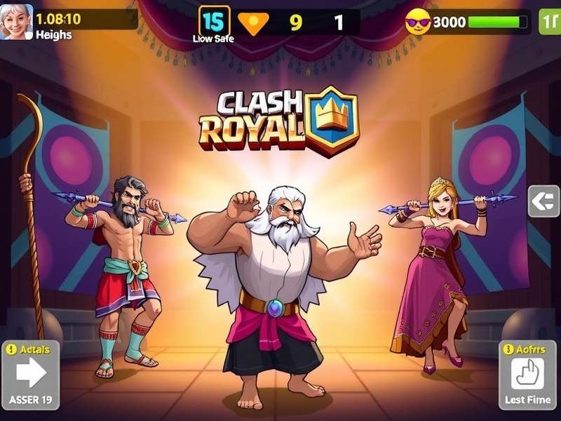 Clash Royale Sound Dance emote displayed on a mobile device with vibrant colors