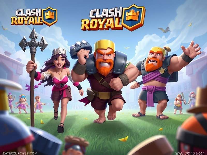 Clash Royale cards of different rarities displayed