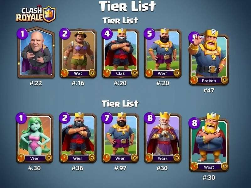 Clash Royale 2024 Tier List Visual Guide - S Tier Cards Highlighted