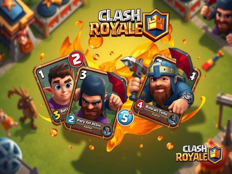 Visual comparison of Epic Clash Royale cards Golem, Balloon, and Poison showing their area of effect and pathing