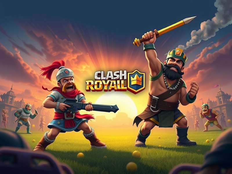 Clash Royale Soundtrack Remix Visual Art featuring musical notes and game characters