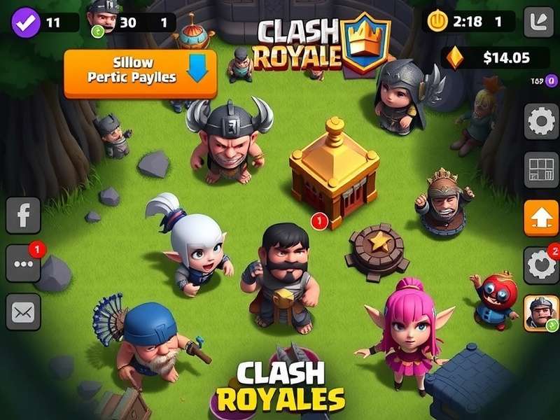 Modded Clash Royale gameplay on mobile device