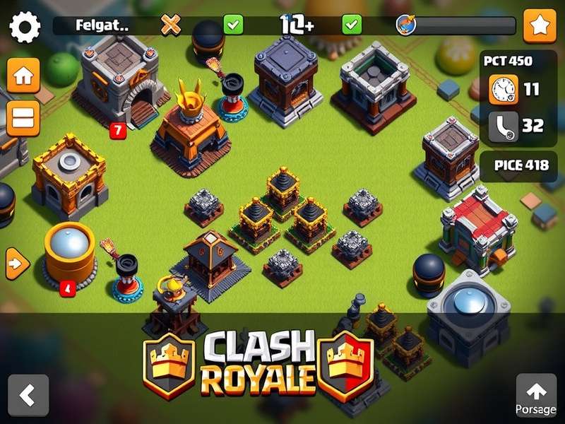 Clash Royale gameplay screenshot showing cards and arena
