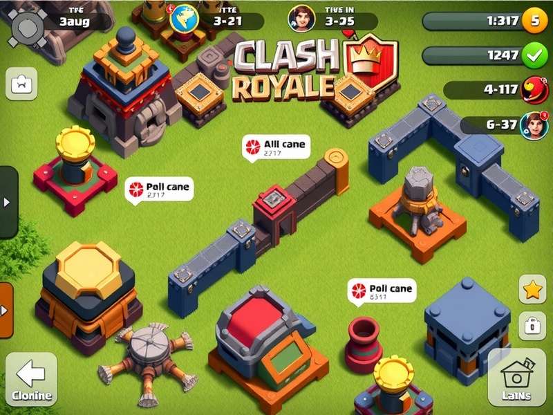 Clash Royale online multiplayer battle scene