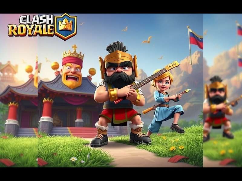 Clash Royale game audio production studio with sound mixing board