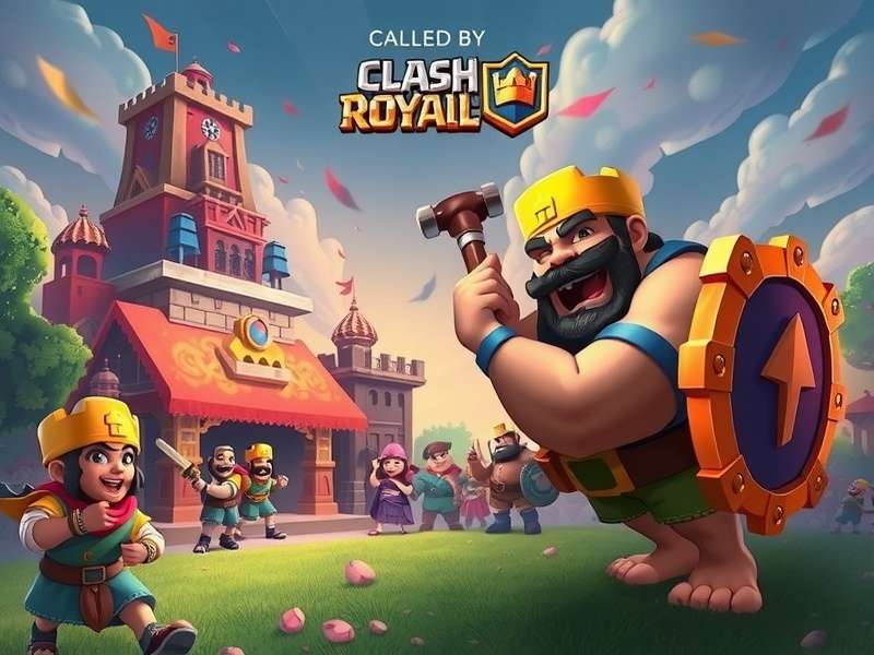 The King's Tower overlooking the Clash Royale Arena, a central piece of the game's lore