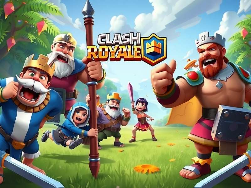 Clash Royale gameplay screenshot showing intense arena battle