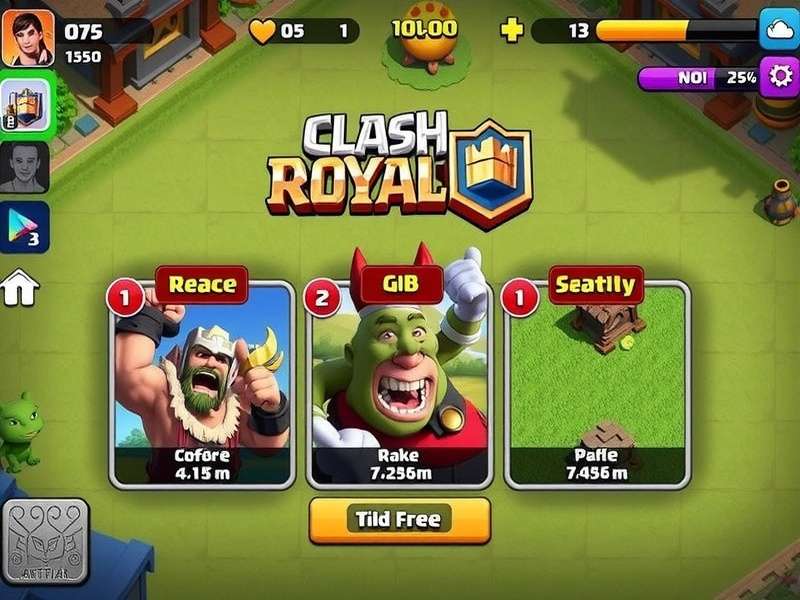 Clash Royale gameplay on PC screen with emulator interface