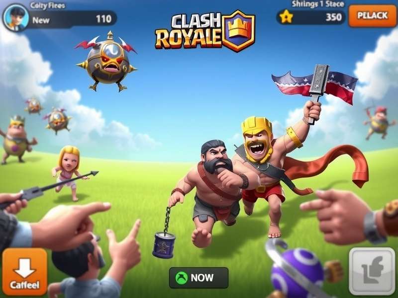 Clash Royale game download screen on mobile phone