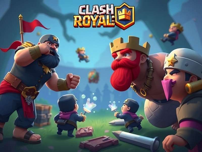 Audio mixing console with Clash Royale sound waveforms