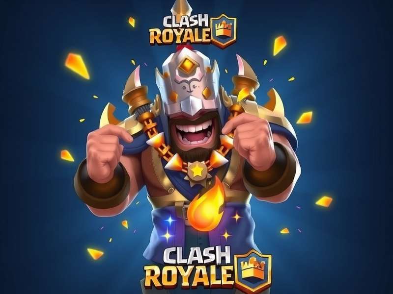 Mega Knight card leaping into battle