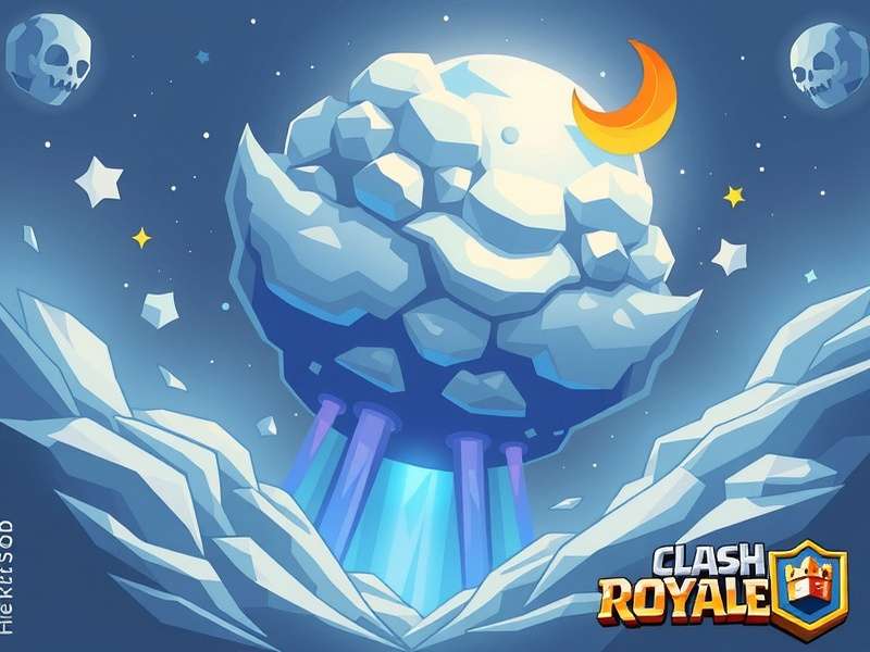 Cloud Moon Arena in Clash Royale with mystical atmosphere and glowing cards