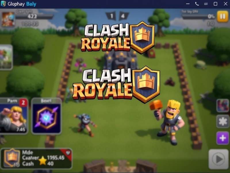 Clash Royale running on Gameloop emulator interface