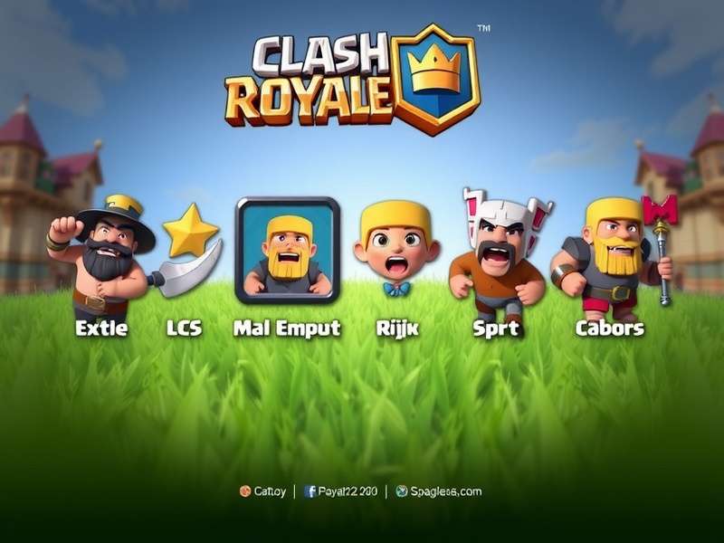 Collage of popular Clash Royale Emotes including Laughing King, Crying King, and Thumbs Up