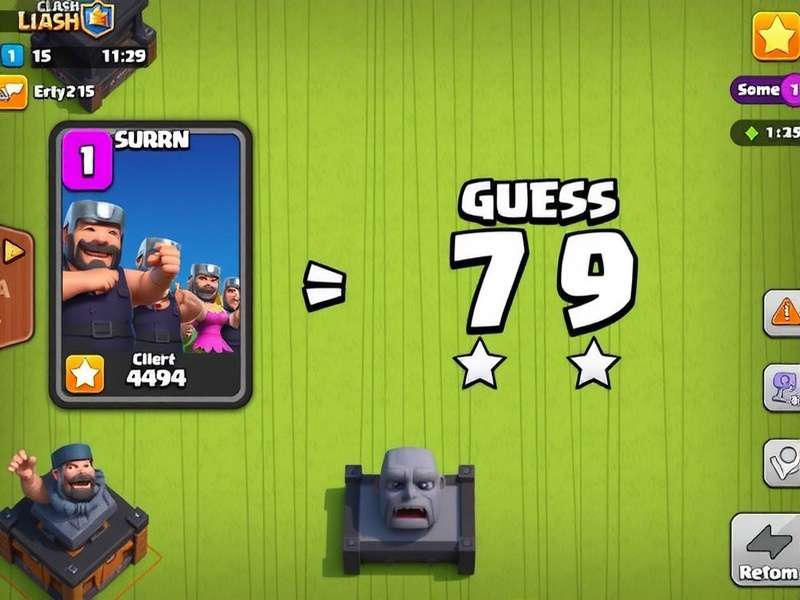 Clash Royale Guess The Card Challenge Interface