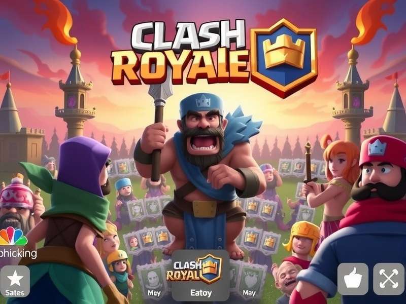 Clash Royale Unblocked gameplay screenshot showing an intense battle