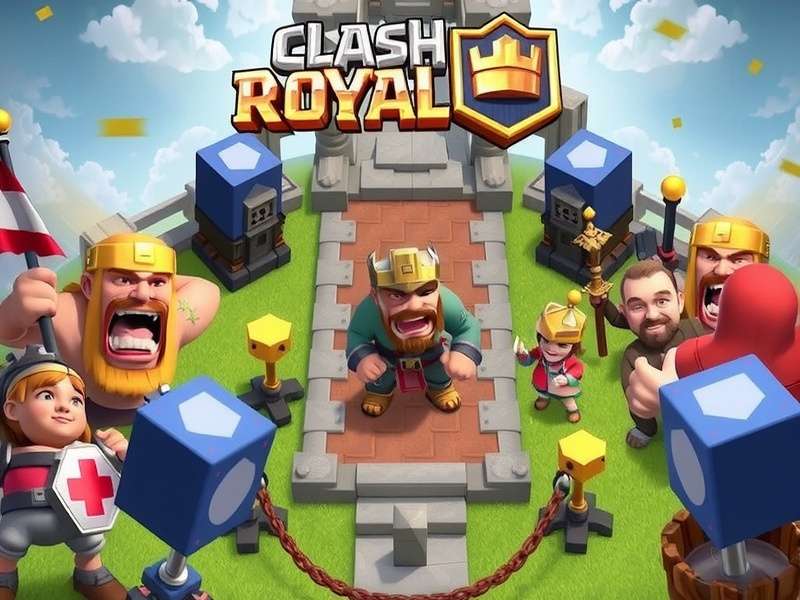 Clash Royale gameplay on PC showing enhanced graphics and controls