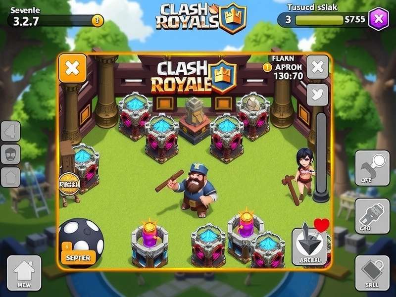 Clash Royale Arena Battle Scene showing cards in action