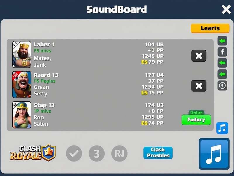 Clash Royale Soundboard Interface