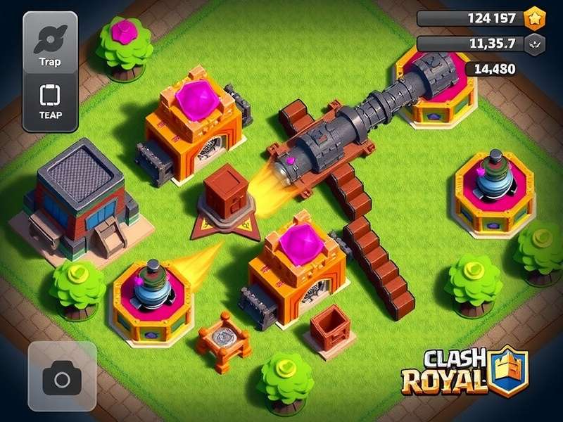 Clash Royale running on PC with emulator interface