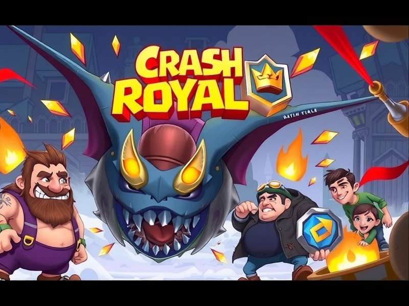Crash Royale gameplay screenshot showing intense battle