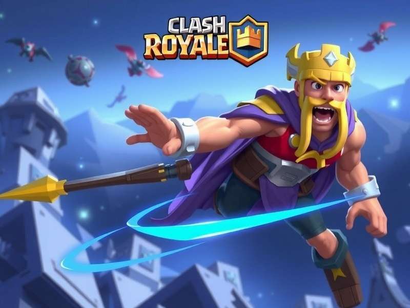 Clash Royale deck building strategy showing multiple card combinations on a battlefield