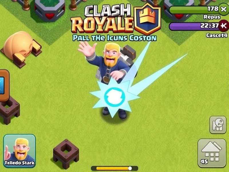 Clash Royale APK Gameplay showing intense battle in the arena
