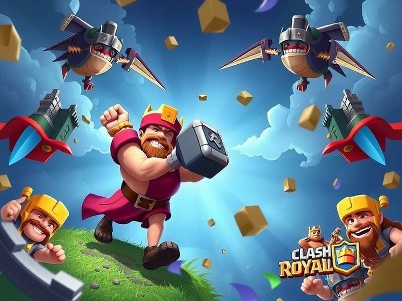 Vibrant collection of Clash Royale fan art and community creations featuring characters like the Princess, Knight, and Mega Knight in various artistic styles