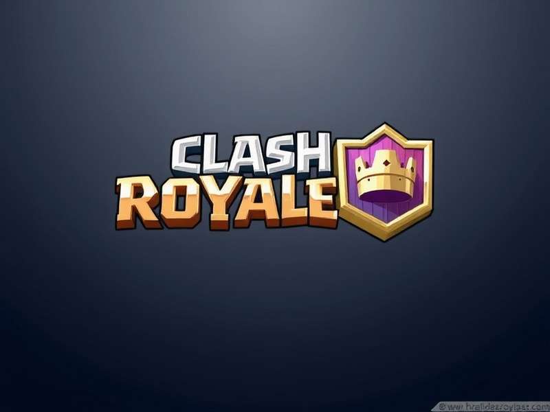 Complete evolution of Clash Royale logo design from 2016 to present