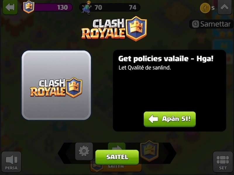Clash Royale gameplay on mobile phone held by an Indian gamer