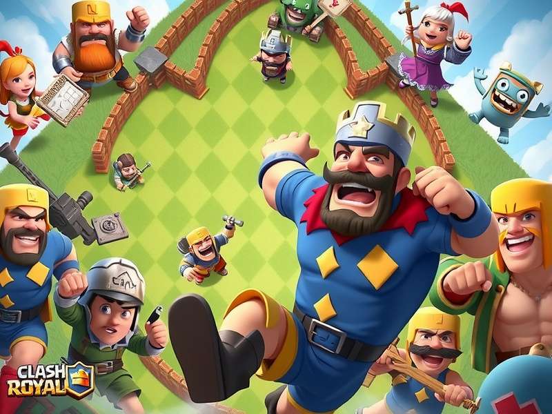Clash Royale gameplay screenshot showing card deployment