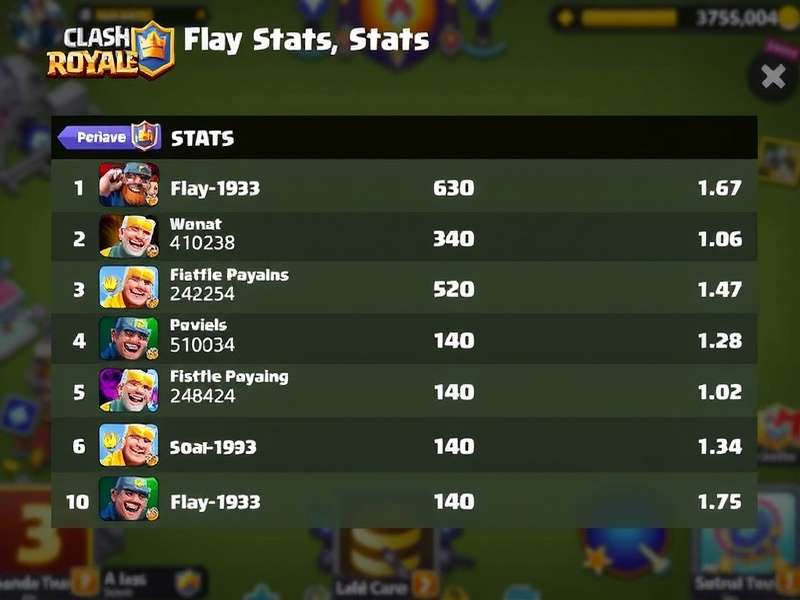 Clash Royale Stats dashboard showing win rates, card usage and meta analysis for Indian players