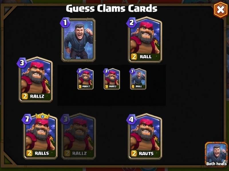 Clash Royale Cards Guess – card recognition and matchup overview