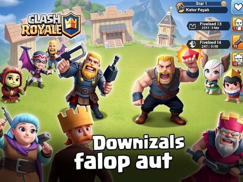 Clash Royale gameplay on mobile phone showing epic battle arena