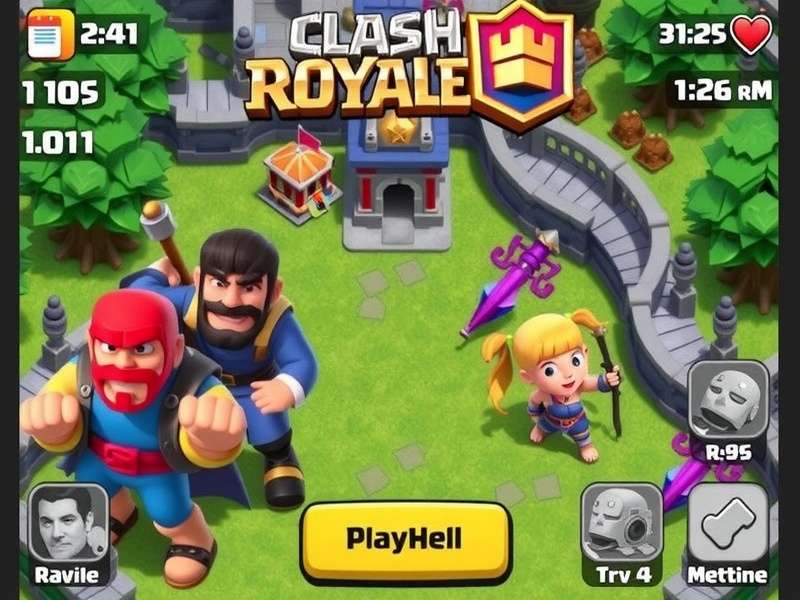 Clash Royale Mod Apk Online gameplay on mobile with epic battle arena