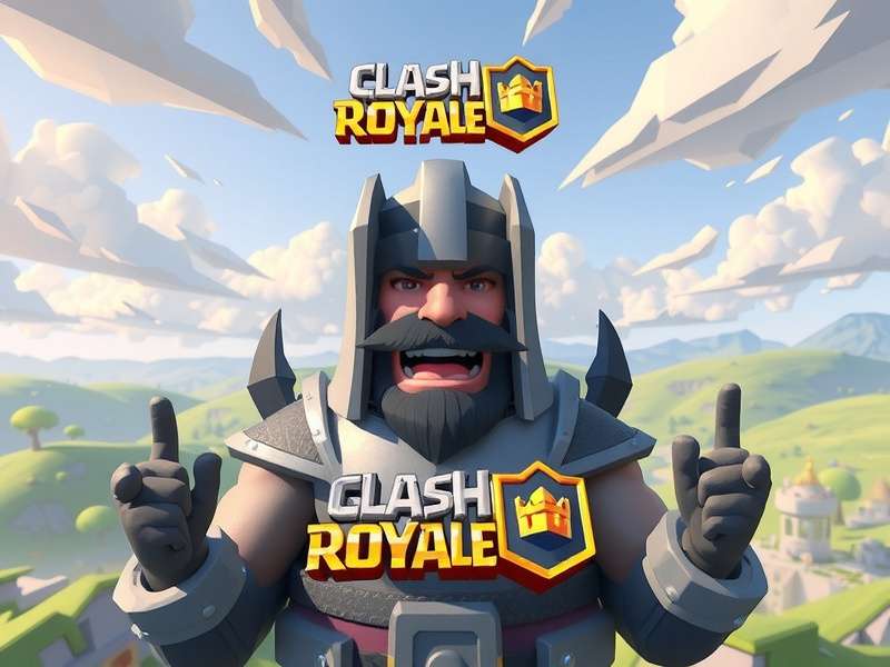 Clash Royale startup sound waveform and game logo overlay — iconic boot chime visualised