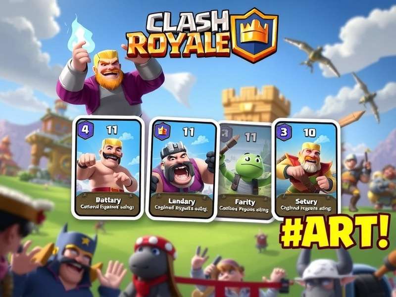 Legendary Clash Royale Cards banner showing all legendary characters