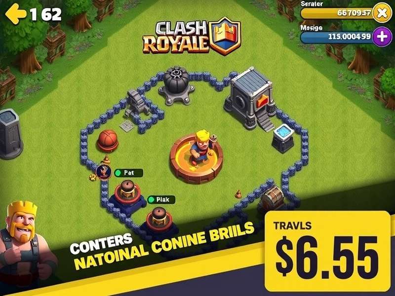 Clash Royale gameplay on mobile device showing arena battle