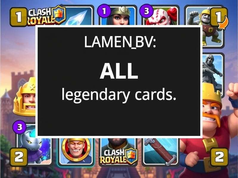 Clash Royale legendary card strategy and synergy guide – exclusive pro tactics