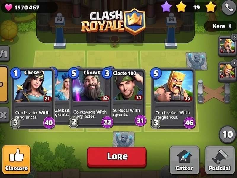 Clash Royale Cards Lore – collection of legendary cards with golden background